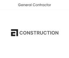 General contractor logo: Construction